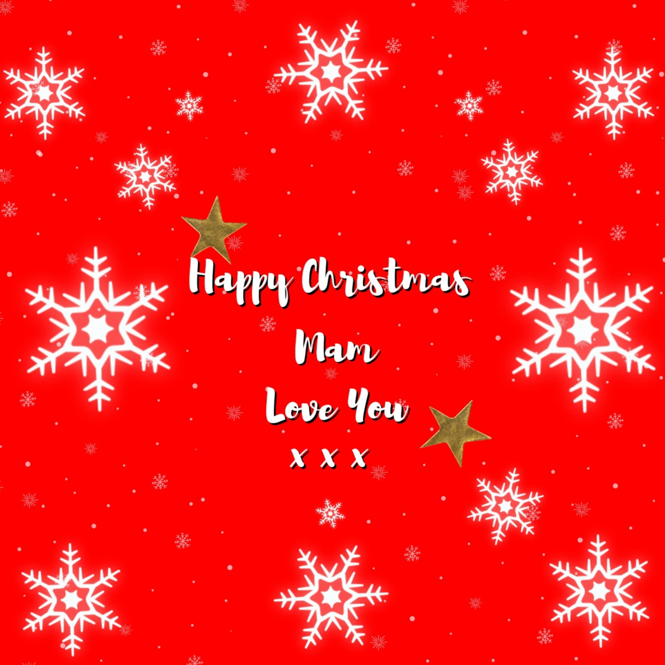 Photo Christmas Cushion Cover & Insert - Mam