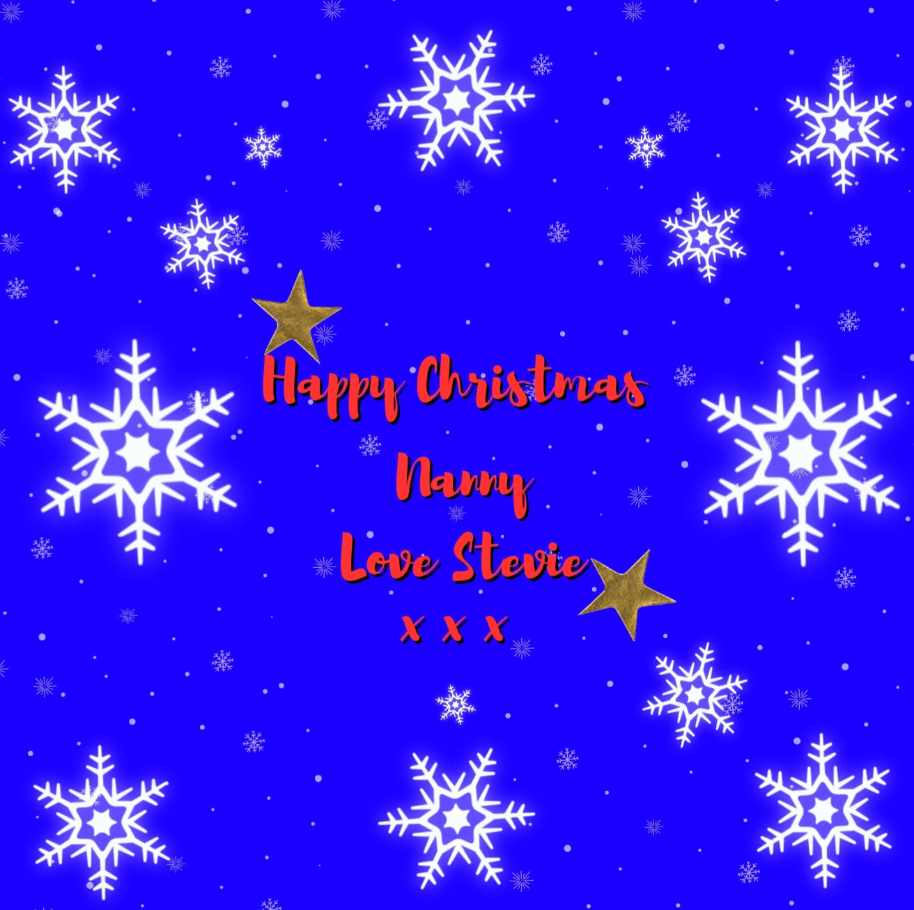 Photo Christmas Cushion Cover & Insert - Nanny