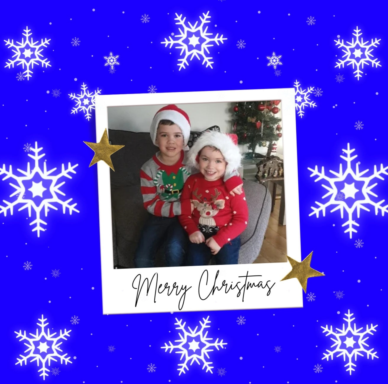 Photo Christmas Cushion Cover & Insert - Grandad