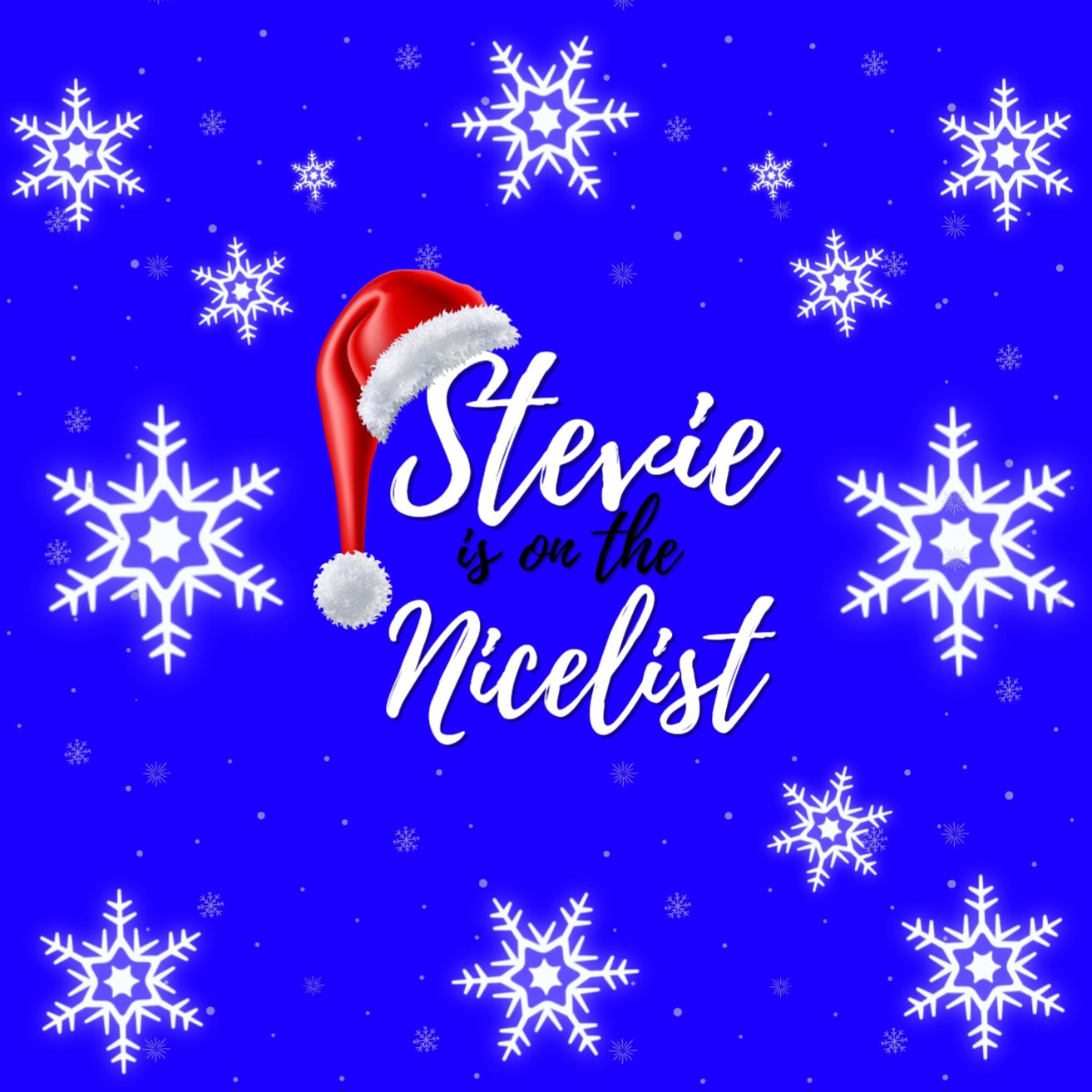 Santa Stop Here - Nice List Christmas Cushion Cover & Insert - Name & Nicelist