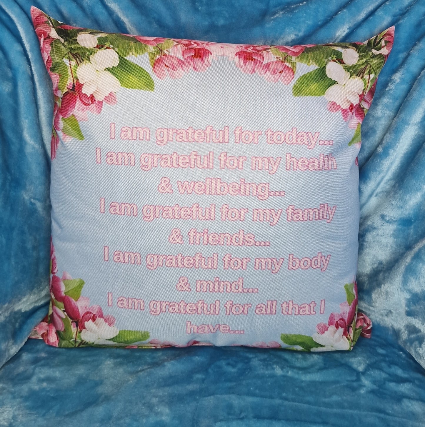 Mary B's Gratitude Affirmations Cushion - with Insert