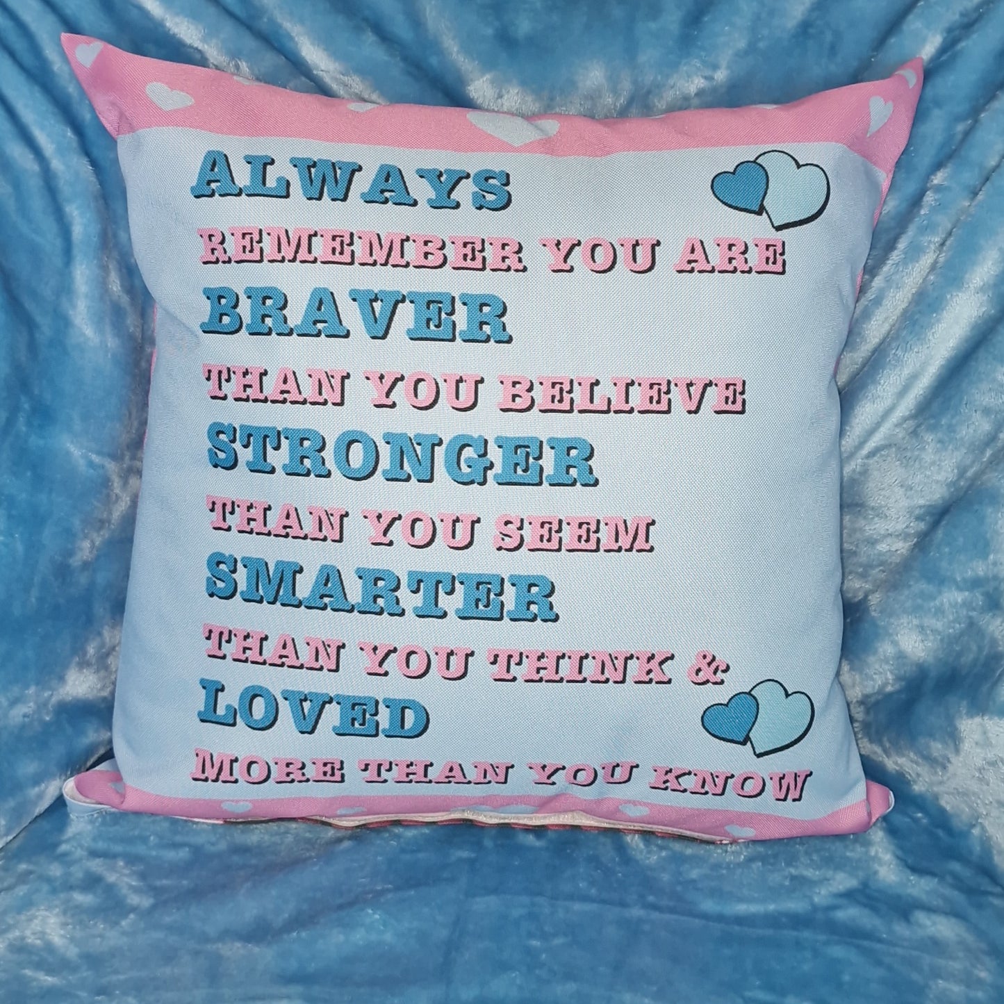 Yvon's Typewritter Positive Affirmations Cushion - with Insert