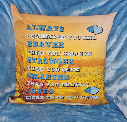 Mel's Positive Affirmations Cushion - with Insert