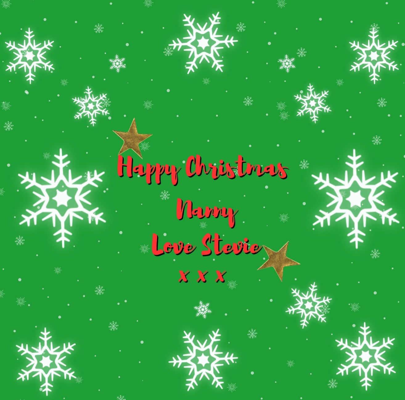 Photo Christmas Cushion Cover & Insert - Nanny